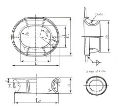 Jis F2007 Bulwark Chock (Type A)