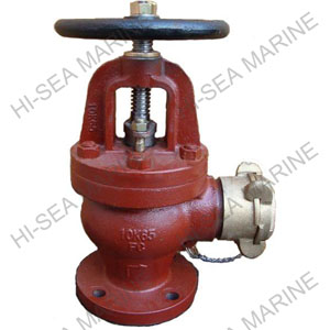 Marine Cast Iron Angle Hose Valve JIS F7333 5K/10K