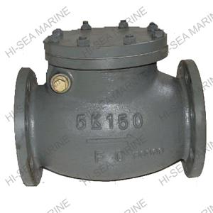 Marine Cast Iron Swing Check Valve JIS F7372 5K