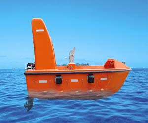 FRP rescue boat