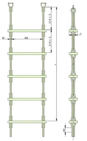 Mount Ship Rope Ladder