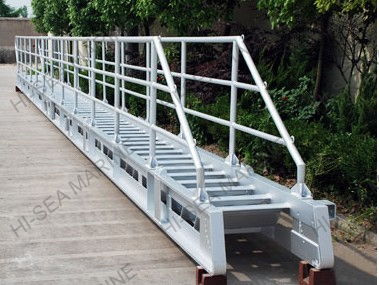 Fixed Arc Step Aluminum Accommodation Ladder
