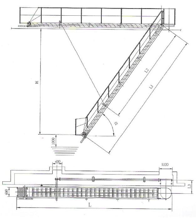 Fixed Arc Step Aluminum Accommodation Ladder