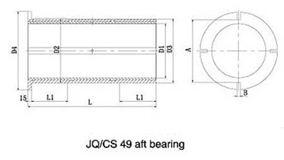 JQ/CS 49 Type Stern  Shaft Bearing