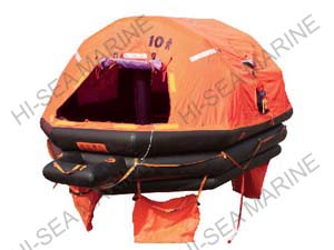 Self-righting inflatable liferaft