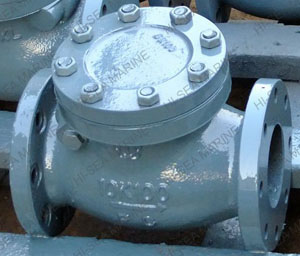 Marine Cast Iron Swing Check Valve JIS F7373 10K