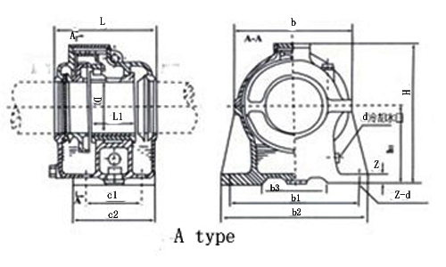 Marine Shafting Gliding Type Intermediate Bearing GB/T14364-93(A type)
