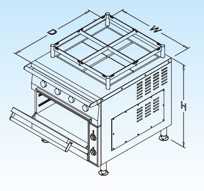 Marine Cooking Range (square hot plate)