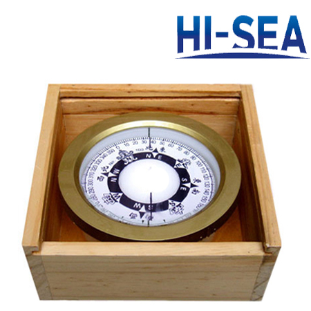 100mm Plastic Marine Compass with 4 Inches Wooden Case