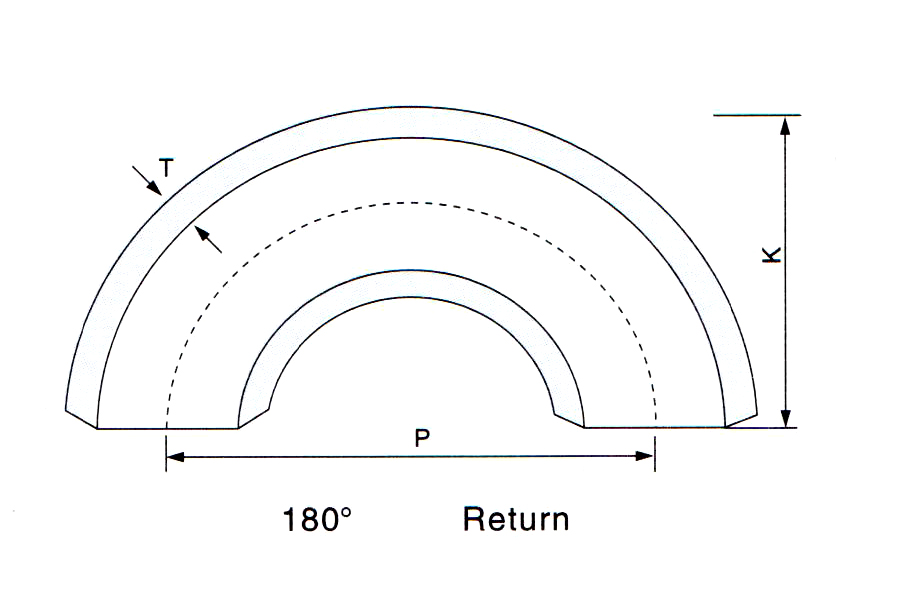 Carbon Steel Returns, 180 Degree Elbows