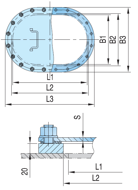 Manhole Cover for Ships Type B