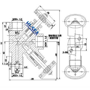 Marine pressure Gauge Valve CB312-1977