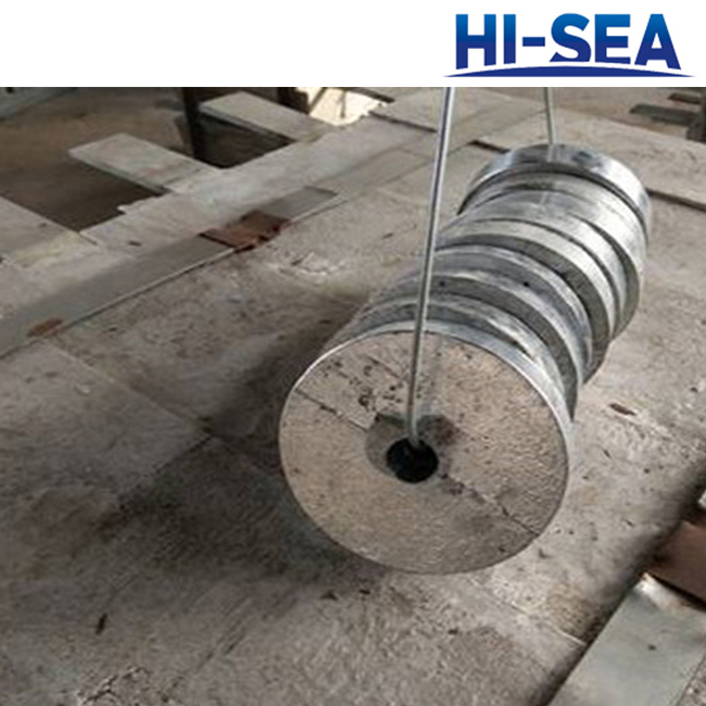 Zinc Anode for Port and Offshore Engineering Facilities