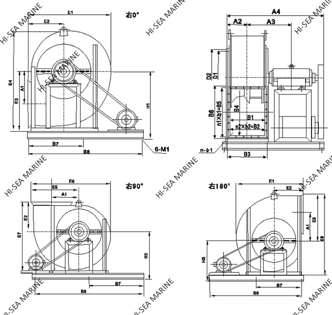 4-72 High Pressure Centrifugal Fan