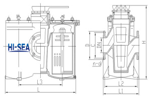 Marine Low Pressure Oil Strainer CB/T425-1994