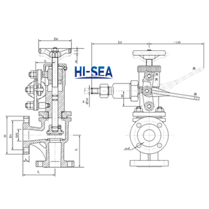 Marine Cast Steel Quick Closing Globe Valve GB/T5744-1993