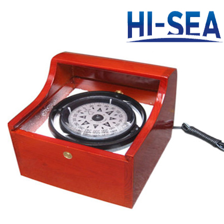75mm Plastic Marine Compass with Red Wooden Box