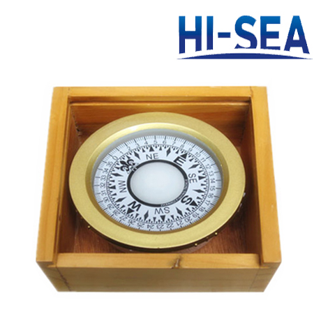 75mm Plastic Marine Compass with 3 Inches Wooden Box