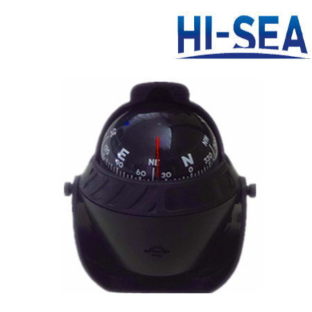 75mm Spherical Plastic Marine Compass with Bracket Mount