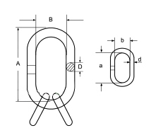 A346 Welded Master Link Assembly