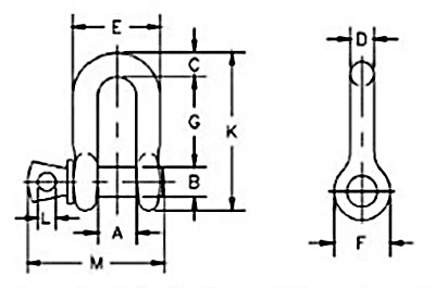 Alloy Steel Screw Pin Chain Shackle