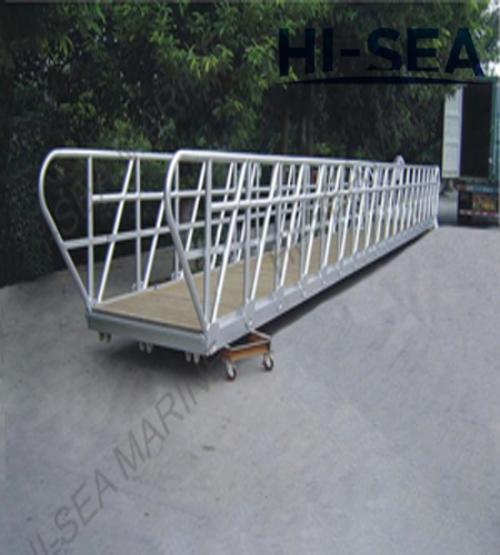 Aluminum Dock Gangway with Wooden Step