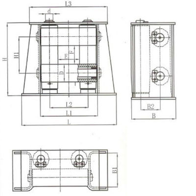 CB 3062-79 Four Roller Fairlead Type BB