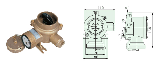  Marine Brass Socket with Switch