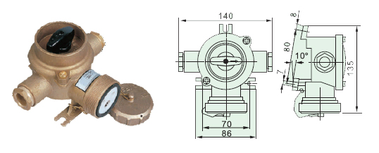  Marine Brass Socket with Switch
