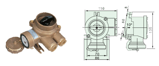  Marine Brass Socket with Switch