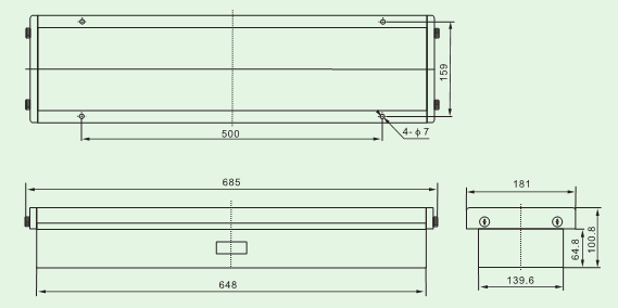 Fluorescent Ceiling LED Light