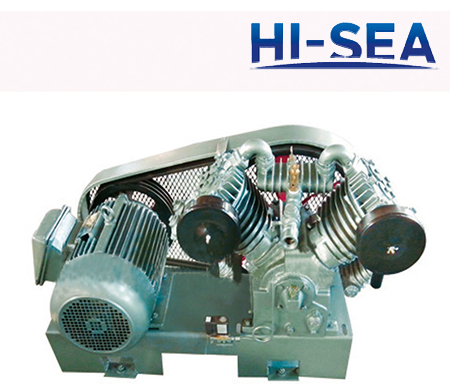 Marine Vertical Low Pressure Air cooling Air Compressor with Belt Unit