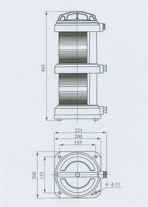 Plastic Double-deck Port Light
