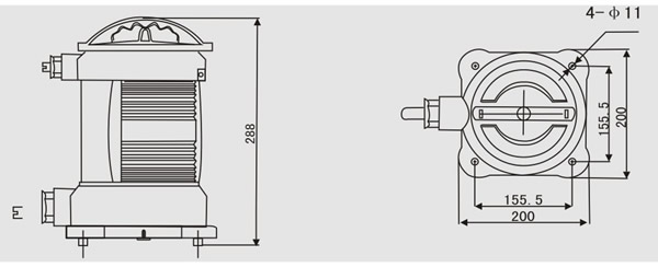 Plastic Single-deck Port Light