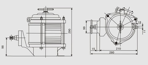 Single-deck Steel Port Light