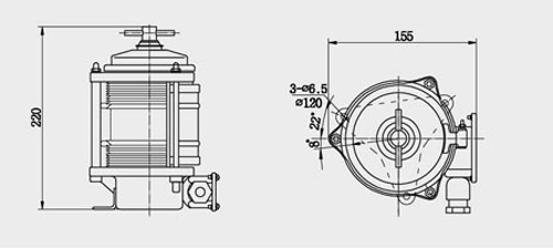 Single-deck Steel Port Light