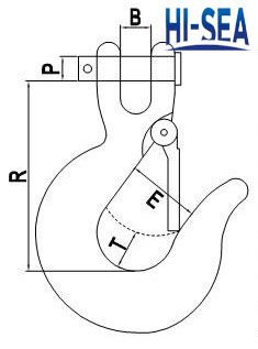 Clevis Slip Hook With Latch
