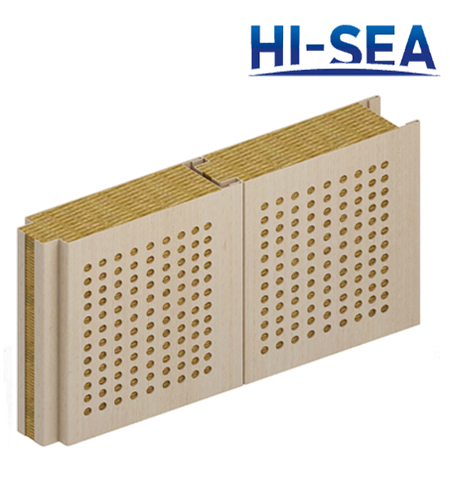 Composite Rock Wool Perforated Acoustic Wall Board