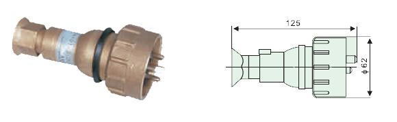 Marine Brass Plug and Socket