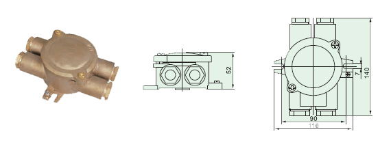 Marine Brass Junction Box