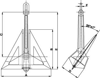 High Holding Power Marine Anchor
