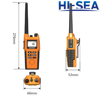Handheld Two Way VHF Radio Phone 