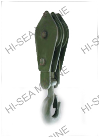 Double round hook (open, closed) pulley/Double wheels ring (open, closed) pulley