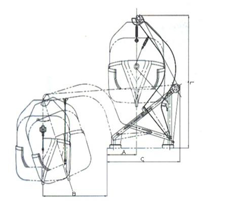 Gravity Roller or Sliding Track Davit