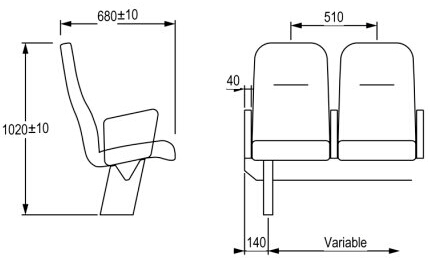 Marine Boat Passenger Chair