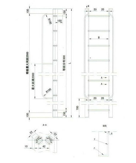 Marine Cargo Hold & Oil Tank Vertical Ladder