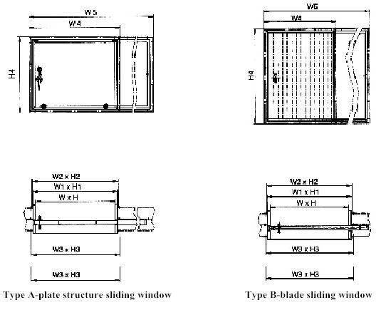 Marine Fire Resistant Service Window 