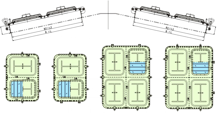 Marine Skylight for Engine Room 