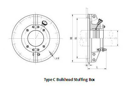 JT/T263-1995 Marine Intermediate Shaft Bulkhead Stuffing Box