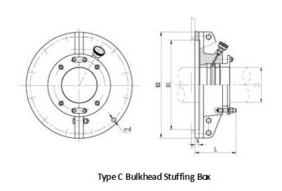Type C Intermediate Shaft Bulkhead Stuffing Box